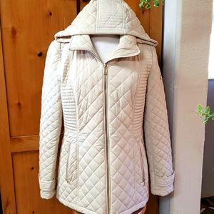 Ladies Calvin Klein coat, ivory  color, sz M